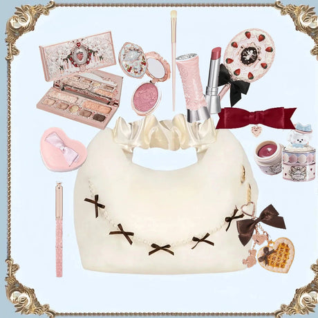 Flowerknows Makeup Set All In Flower Knows Little Angel Highlighter Powder Blush Strawberry Rococo Lip Gloss Perfume Kit