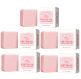 Castor Oil Conditioner Soap Bar,Moisturizing Nourishing Solid Shampoo,Strengthen Hair Roots Care,For Dry Frizzy Damaged Hair