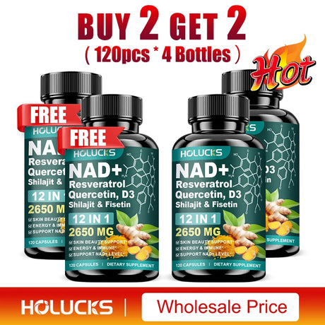 NAD Supplements, Enhances Cellular Vitality, Promotes Cell Repair, Anti-Aging, Boosts Energy and Focus