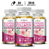 Glutathione Supplements - Collagen Booster Antioxidant Support Liver Detoxification Skin Whitening and Brightening