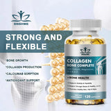 Bone Collagen Capsules 120 Count Supports Joint Cartilage Collagen Production Calcium Absorption And Immune System Health