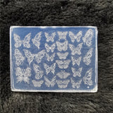 1pc Butterfly Sweater Snowflake 3D Acrylic Mold  Photo Frame  Silicone  Nail Art   Nails DIY  Nail Art Templates Nails  Mold