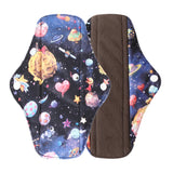 Washable Menstrual Pad Panty Liner Reusable Cloth Sanitary pad Hygienic and Soft Washable Charcoal Menstrual