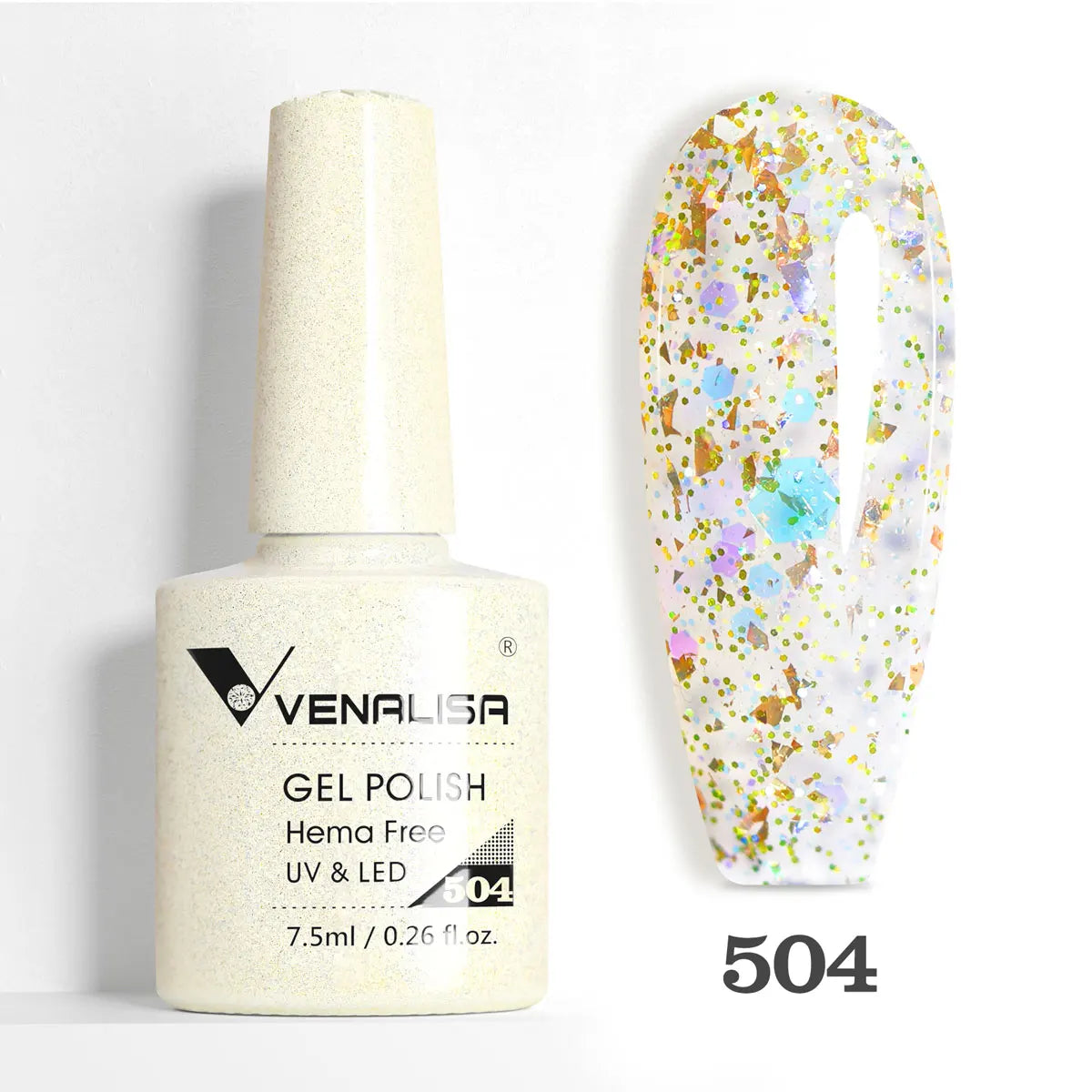 VIP5 Venalisa Nail Gel Polish Jelly Color HEMA/TPO FREE Nude Pink Semi Permanent Soak Off UVLED Gel Polish Sparkle Gel Varnish