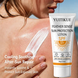 YUITIKUE SPF50+ PA++++ Sunscreen Lotion, Feather Light Sun Protection Isolation Moisturizing Cream 60g