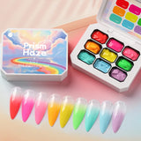UR SUGAR 9 Colors Gradient Painting Gel Nail Art Gradient Color DIY Design Gel 4 In 1 Used For Gradient Nail Stamping Pattern