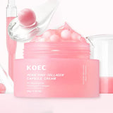 50g KOEC PDRN Pink Collagen Capsule Cream Anti-Wrinkle Hydrating Glowing Increase Elasticity 5% Niacinamide Hydrolyzed Collagen