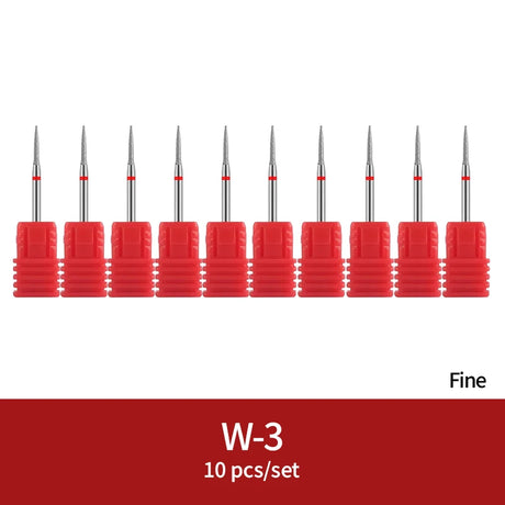 Diamond Ceramic Nail Drill Bits Milling Cutter For Manicure Left Right Rotary Cuticle Files Buffer DIY Nails Accessories Tools