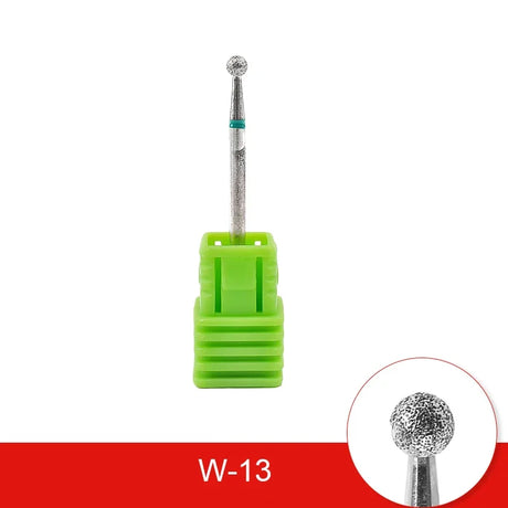 Diamond Ceramic Nail Drill Bits Milling Cutter For Manicure Left Right Rotary Cuticle Files Buffer DIY Nails Accessories Tools