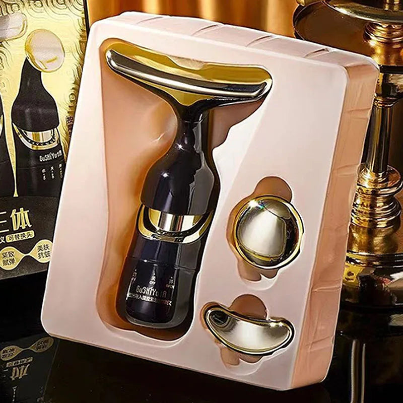 Microcurrent Facial Massager Lift & Firm Skin Introducer Microcurrent Skin Rejuvenation Anti Aging Beauty Device Face Massager