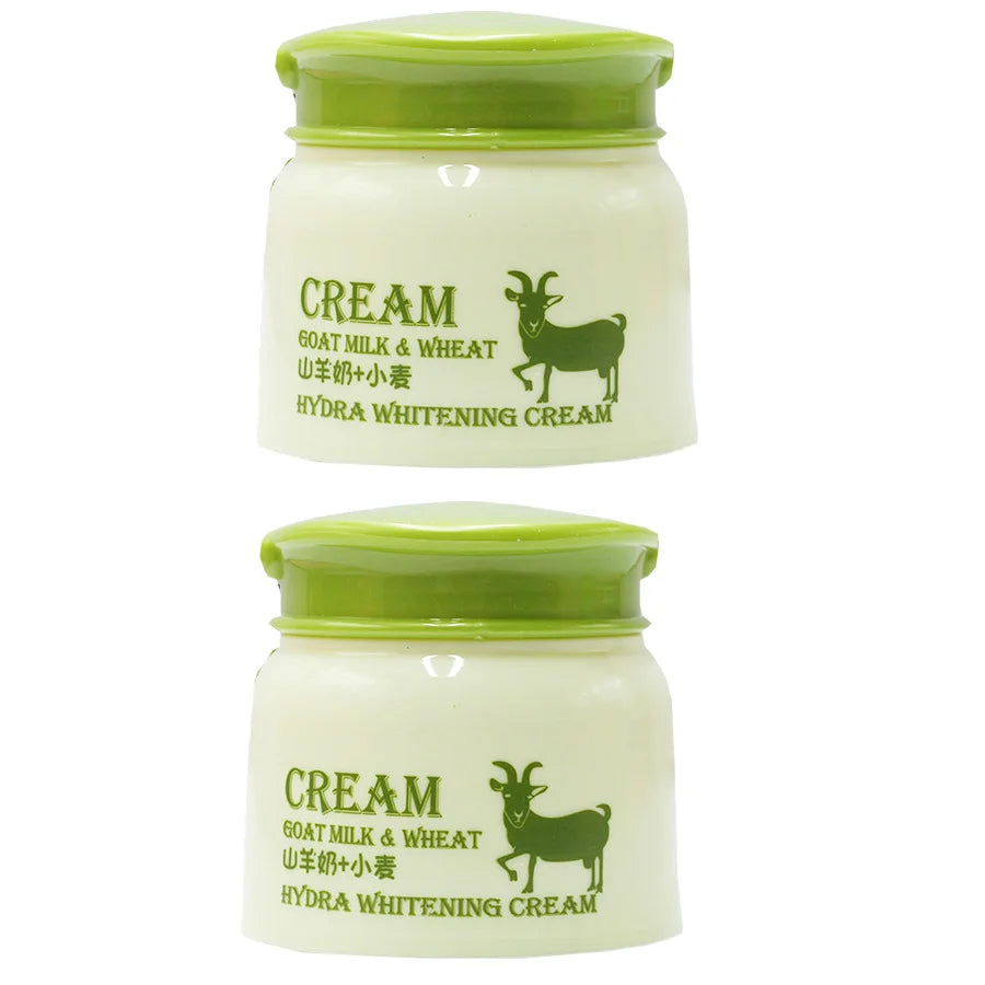 Goat Milk And Wheat Hydra Whitening Cream Skin Hydration Moisturizing Body for Dry & Sensitive Skin Anti-Aging Firming Cream