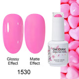 Clou Beaute Gel Nail Polish Neon Brown Royal Blue Red Green Pastal Nude Nail Art Varnishes Gel Lacquer Top Coat UV Gel Nail