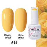 Clou Beaute Gel Nail Polish Neon Brown Royal Blue Red Green Pastal Nude Nail Art Varnishes Gel Lacquer Top Coat UV Gel Nail