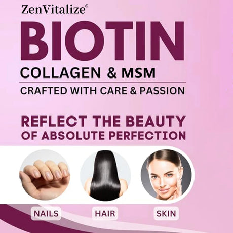 Hair Growth Vitamins for Women and Men - with Biotin & Saw Palmetto, Naturally Regrow Stronger & Healthier Hair, Skin and Nails