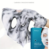 1 Box Contains 4 Pieces, Bamboo Charcoal Bubble Cleansing Mask - Hypoallergenic, Plant-Based Fiber, Deep Moisturizing and Purifying Mask, Suitable for All Light Beige Skin Types, Unisex, Multi-Functional Skincare Product