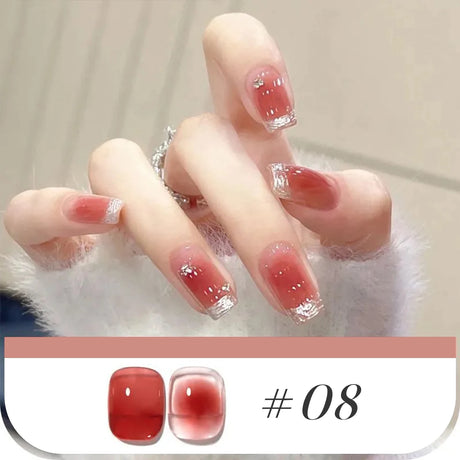 MIANEL 10ML Pure Desire Blush Jelly Gel Nail Polish 2026 New Ice Clear Nude Clear Nail Polish Pink Nails 1-9pcs