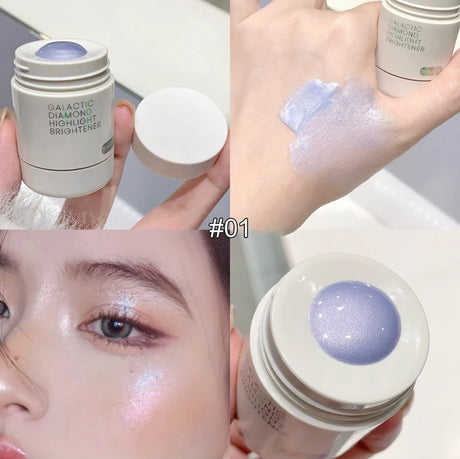 Pearlescent Diamond Liquid Highlighter Contour High Gloss Finish Luminizer Makeup Gel Face Body Brighten Glitter Natural Contour