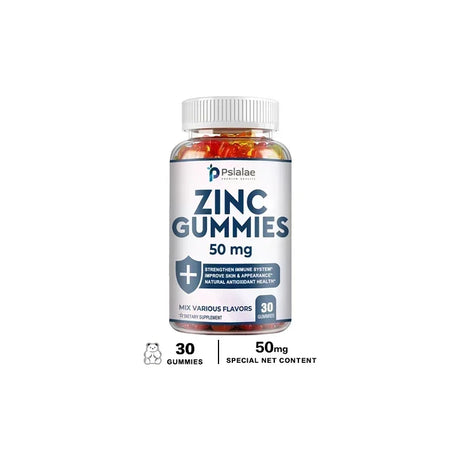 Zinc Gummies 50 Mg - It Helps Improve Cognitive Function, Improve Mood, Enhance Immune Defense, and Antioxidant Effects