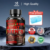 Natural Male Test Booster Capsules, Supports Healthy T Levels, Vitality, Stamina, Muscle Strength & Sustained Daily Energy