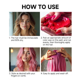 Temporary Hair Color Wax Coloring Styling Pomade Mild White Covering Nourishing Hair Clay Color Cream Gel Hair Dye Mud Easy Wash