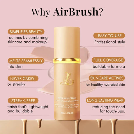 Four-In-One Color-Changing Liquid Foundation,With Spf50+