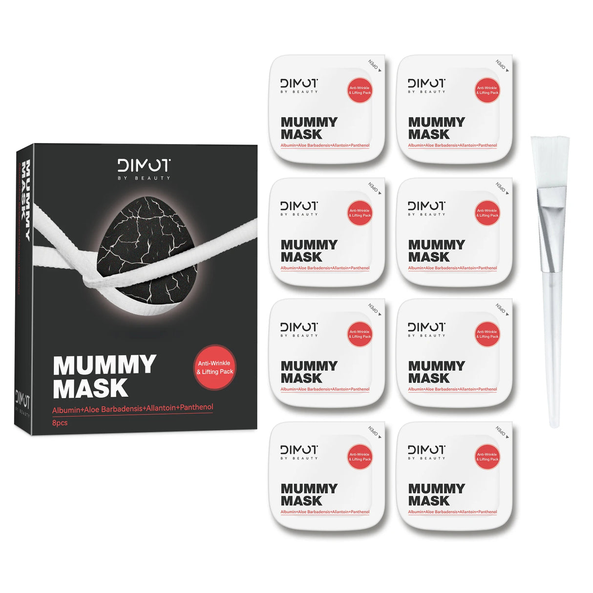 Black Truffle Mummy Face Mask Anti-Aging Charcoal Powder Deep Cleansing Removes Blackheads Soothes Care for All Skin Types