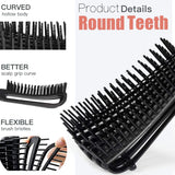 11 pcs High Quality Hair Brush Comb Set,with Hair Spray Bottle Scalp massager ,Wet Dry Curly Hair Detangling, Wide Tooth Combs