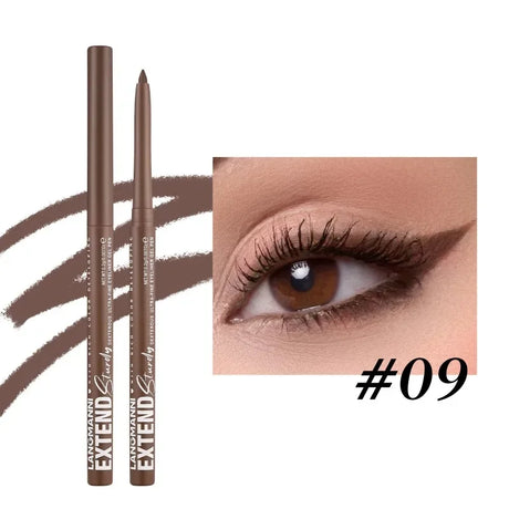 12-Color Fashion Eyeliner Pencil Smokey Punk Style Eye Liner Pen