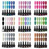 6pc All-Season Colors Gel Nail Polish Set UV LED Soak Off Nail Art Supplies Semi Permanent DIY Manicure Salon Nails Design