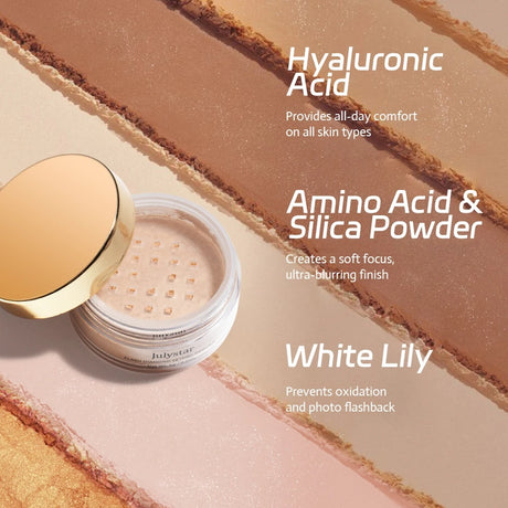 Diamond Glitter Loose Powder 6 Colors Pearlescent Oil Control Mineral Powder Face Foundation Cosmetics Lasting Makeup Powder