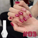 WS 10ML Sunlight Cat Eye Gel Nail Polish Autumn Winter Whitening Wine Red Color Light Sunset Glow Cat Eye Glass Beads Nail Atr