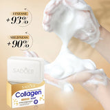 1/2pcs SADOER Collagen Ossein Facial Soap Face Wash Foam Facial Cleanser Moisturizing Oil Control Body Bathing Handmade Soap