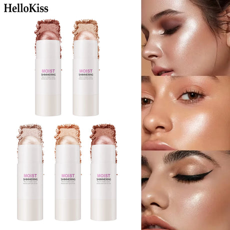 [Natural Glowup] 1pc Glowup Highlighter Stick | Natural Brightening Face Contour & Highlight Makeup, Medium Coverage, Buildable