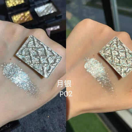 Coldnwild Monochrome Gradual Eye Shadow Chameleon Glitter Blue Purple High Concentration Optical Matching Eyemakeup