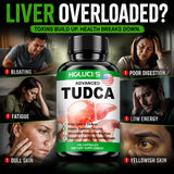 HOLUCKS TUDCA Supplement, Support Liver Cleansing, Detoxification and Repair, Digestive Health, Immune Support