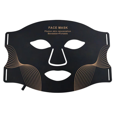 7 Color LED Face Mask with Neck Wireless Portable Red Light Therapy for Anti-Aging, Wrinkles, Skin Rejuvenation, Home Use