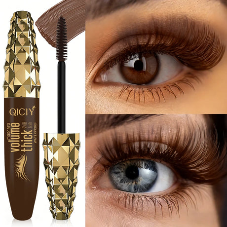 Waterproof Brown Mascara, Thick and Long-lasting, Not Prone To Smudging The Lashes
