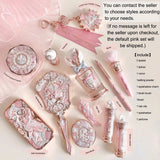 Flower Knows Knight Unicorn Makeup Set Eyeshadow Blush Lipstick Loose Powder Long Lasting Fantasy Princess Beauty Kit Cosmetics