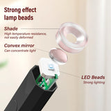 YIKOOLIN Portable Rechargeable UV LED Nail Dryer Mini Gel Polish Curing Lamp 2 Timing Modes USB Charging Manicure Tool Home Use