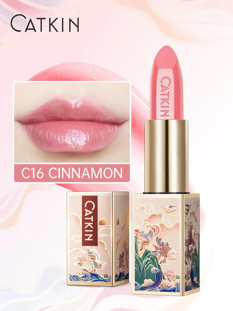 CATKIN Tinted Lip Balm Color Changing Lipstick Ultra Hydrating Natural Lip Moistrurizer with Vitamin E Nourishing For Cracked &