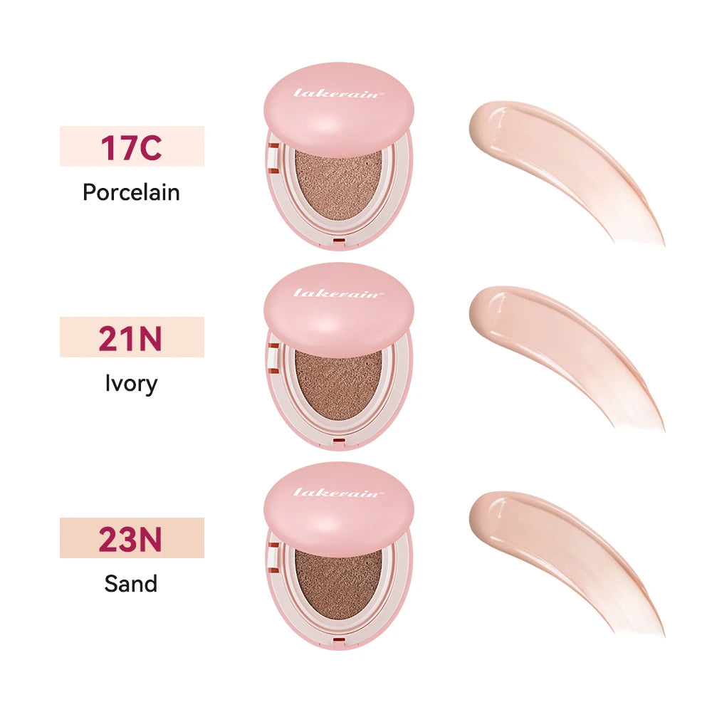 Lakerain Cushion Foundation Korean Makeup Base Mist Foundations Makeup Full Coverage Long-lasting Cc Cream Sunscreen Cosmetic