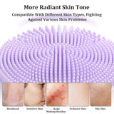 Sonic Waterproof Facial Cleansing Brush Rechargeable Scrubber Exfoliating Vibrating Deep Clean Face Cleaner Skin Care Tool