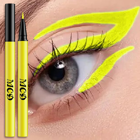 8Colors Liquid Eyeliner Neon Colored Pen Waterproof Uv