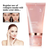 Overnight Collagen Firming Mask 75ml - Deep Moisturizing Pulling Formula for Smooth, Radiant Skin by Morning Wake-Up Glow.