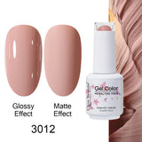 Clou Beaute Gel Nail Polish Neon Brown Royal Blue Red Green Pastal Nude Nail Art Varnishes Gel Lacquer Top Coat UV Gel Nail
