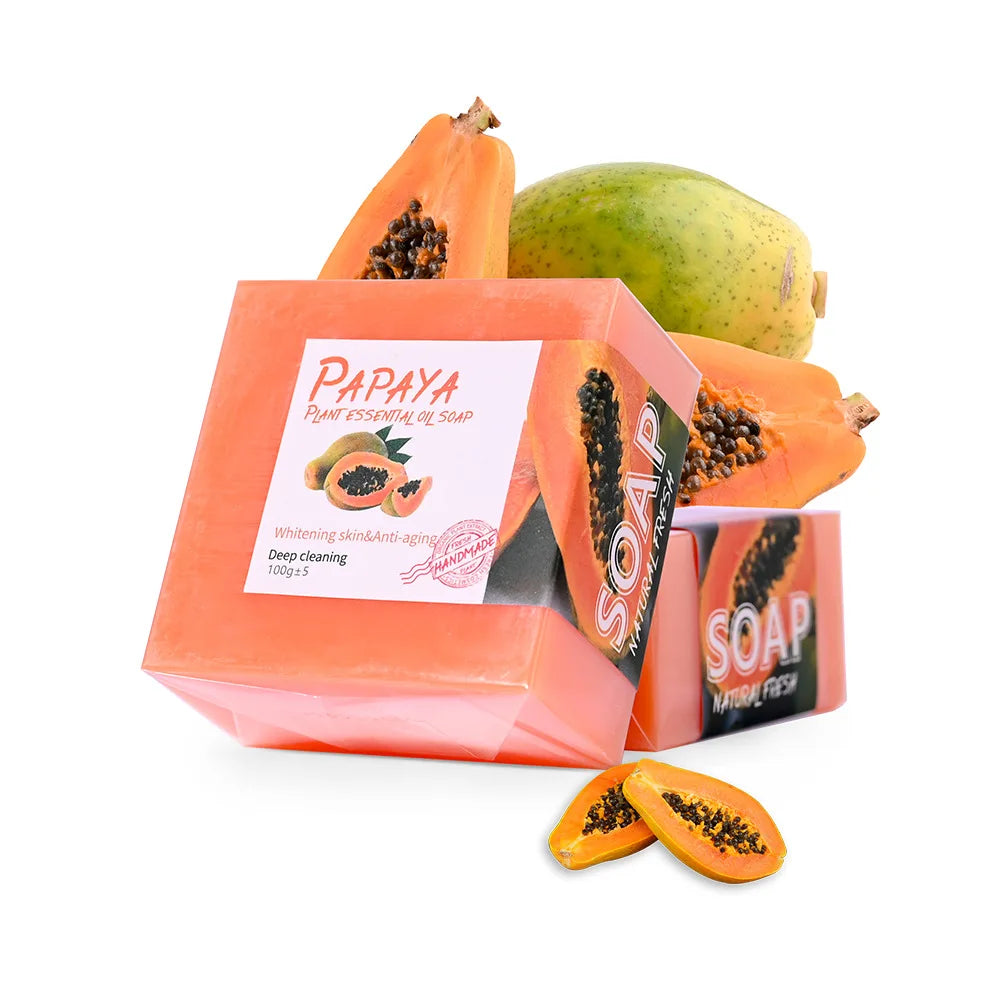 Turmeric Soap with Plant Essential Oils, Handmade Cleansing Bar for Face & Body, Ginger-Infused Traditional Formula