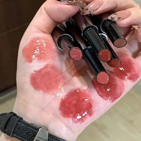 Mirror Jelly Lipstick Lasting Moisturising 6 Colors Water-light Lip Gloss Waterproof Pink Lip Tint Korean Makeup Women Cosmetics