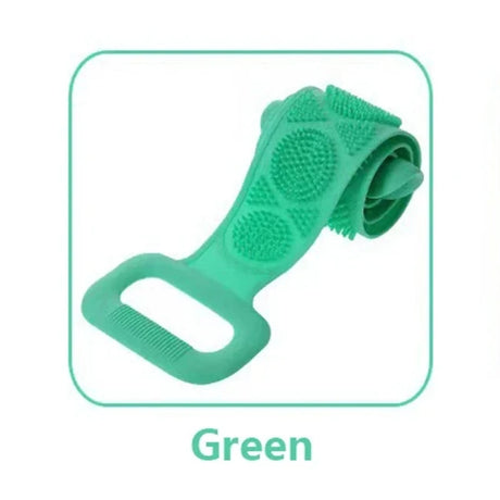 1PCS Silicone Bath Scrubber Soft Exfoliating Back Massage Shower Brush Body Wash Removal Tool for Bathroom