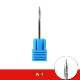 Diamond Ceramic Nail Drill Bits Milling Cutter For Manicure Left Right Rotary Cuticle Files Buffer DIY Nails Accessories Tools