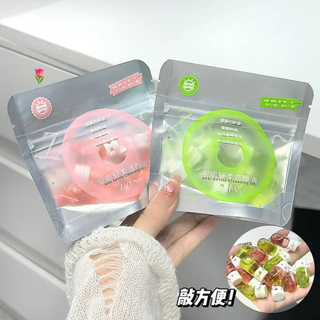 7/40 Capsules of Cleansing Oil Gently Non Irritating Moisturize Soothe Cleansing Travel Portable Single Makeup Remover Oil